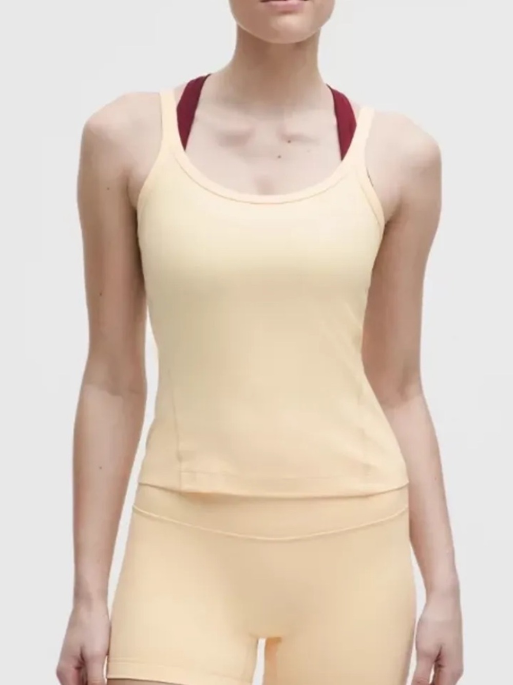 Lululemon Align Scoop Waist Length Top Butter Cream